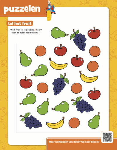 Tel het fruit