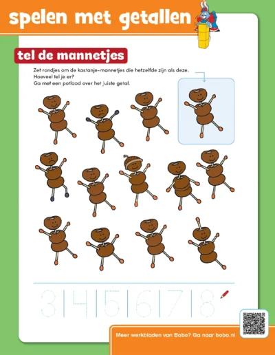 Tel de kastanje mannetjes