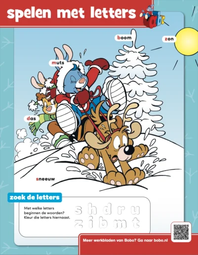 Spelen met letters - Winter