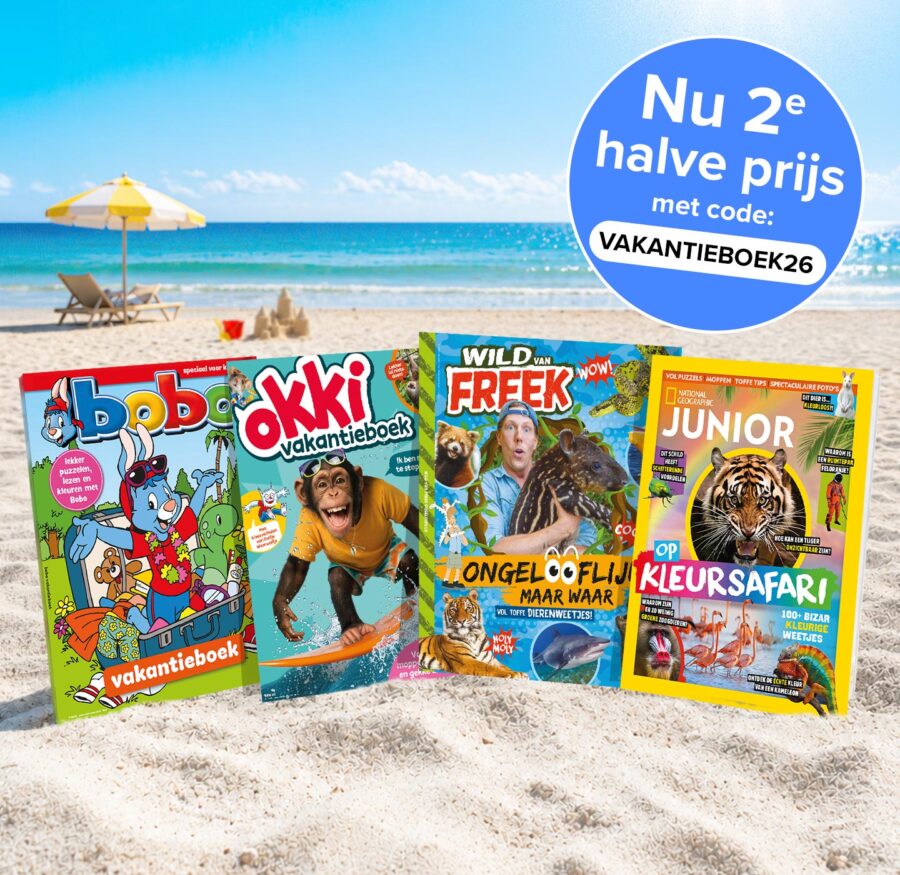 Zomerboeken Bobo Okki Wild van Freek National Geographic Junior met korting
