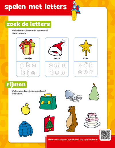 Spelen met letters - Kerst